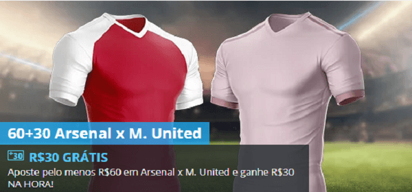 arsenal e united com bonus 60 + 30