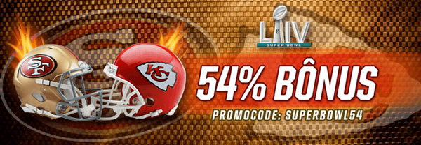 Promoção da Betmotion dá bônus de 54% para quem depositar antes do Super Bowl 54