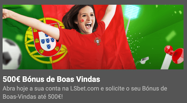 bonus bandeira bola corneta portugal 500 boas-vindas