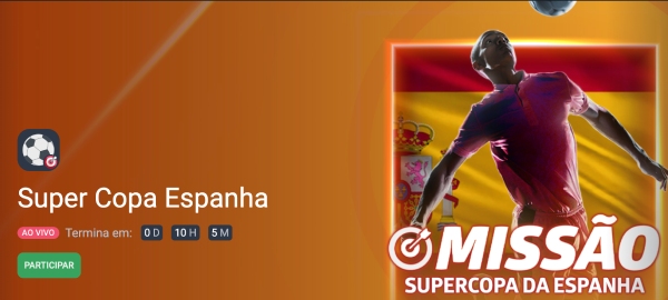 Betano promoção Super Copa da Espanha 50 reais