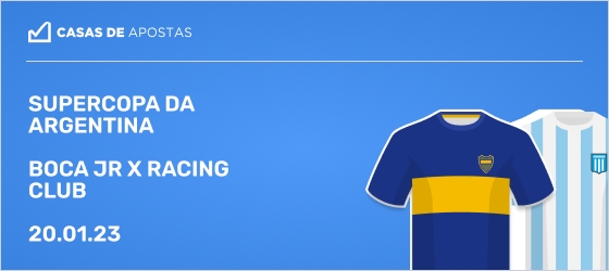Boca Jr x Racing Club Supercopa da Argentina Final 20/01/2023