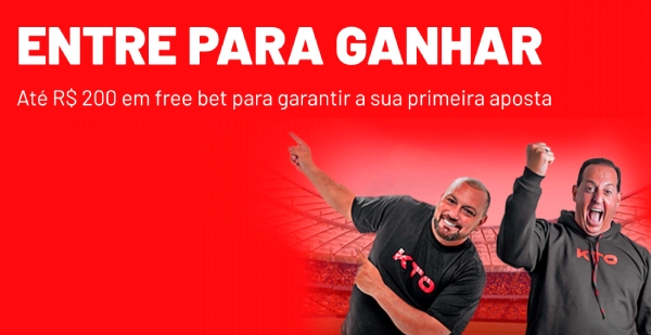 KTO free bet de 200 reais