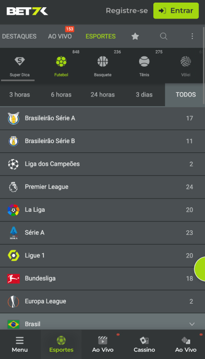 Bet7k app download screenshot
