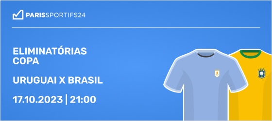 Uruguai x Brasil dia 17.10 pelas Eliminatórias da América do Sul para a Copa do Mundo 2026