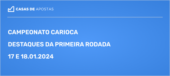 Palpites Campeonato Carioca - 1a rodada
